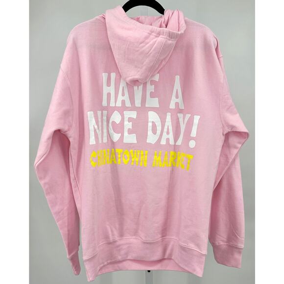 Chinatown‎ Market X Dolls Kill Pink Smiley Ball Gag Hoodie Medium - Picture 3 of 6